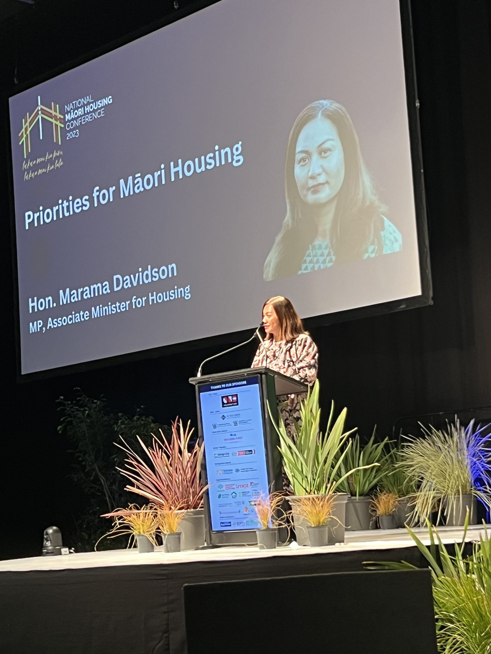 Associate Minister of Housing, Hon. Marama Davidson.